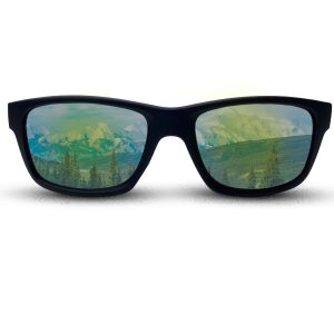 عینک دودی آینه ای اسپرت مارکspy مشکی نارنجی b119